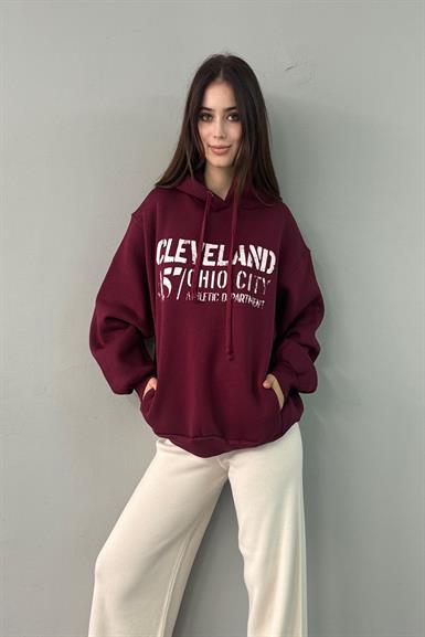 BASKI DETAY SWEATSHIRT