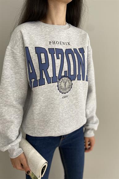 BASKI DETAY SWEATSHIRT