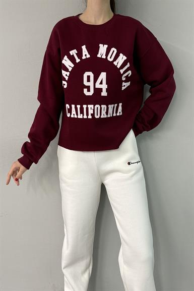 BASKI DETAY SWEATSHIRT