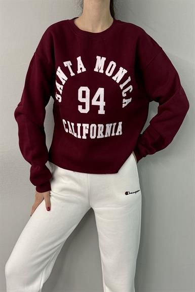 BASKI DETAY SWEATSHIRT