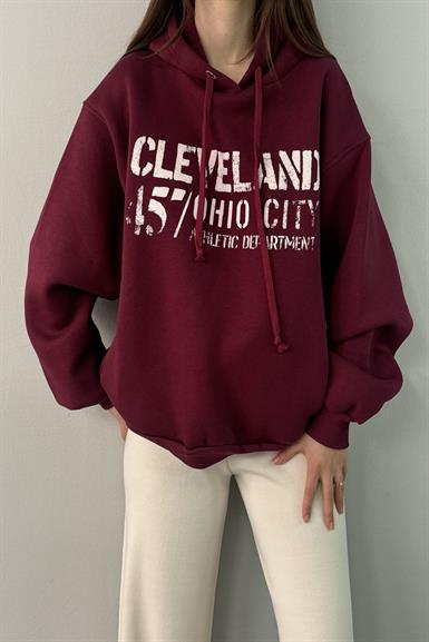 BASKI DETAY SWEATSHIRT