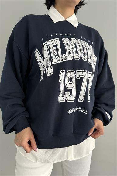 BASKI DETAYLI SWEATSHIRT