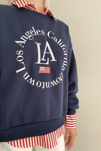 BASKI DETAYLI SWEATSHIRT