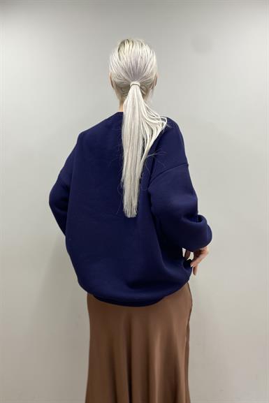 BASKI DETAYLI SWEATSHIRT