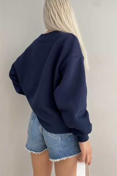 BASKI DETAYLI SWEATSHIRT
