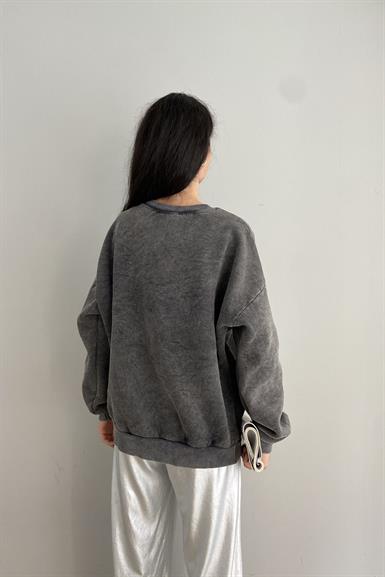 BASKI DETAYLI SWEATSHIRT