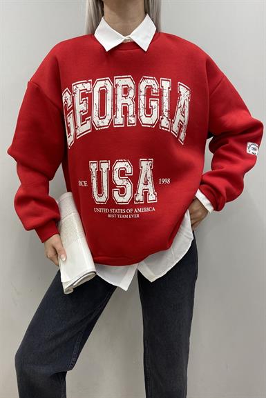 BASKI DETAYLI SWEATSHIRT