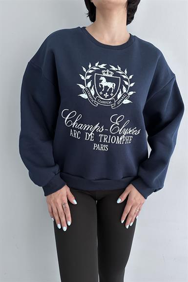 BASKI DETAYLI SWEATSHIRT