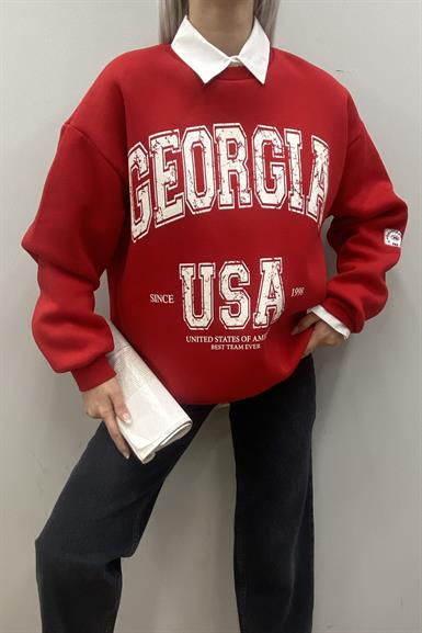 BASKI DETAYLI SWEATSHIRT