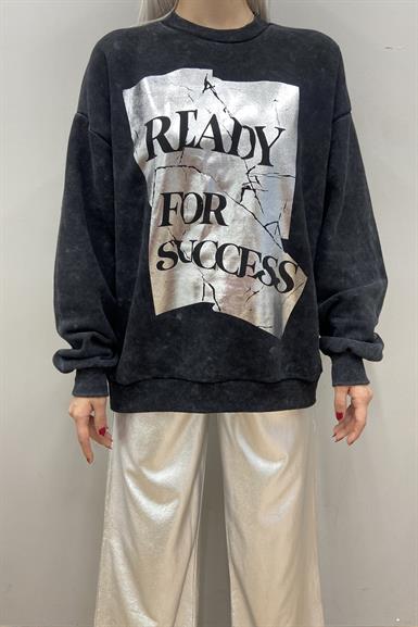 BASKI DETAYLI SWEATSHIRT