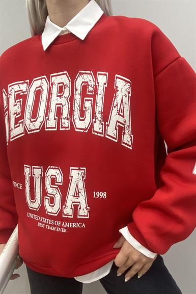 BASKI DETAYLI SWEATSHIRT