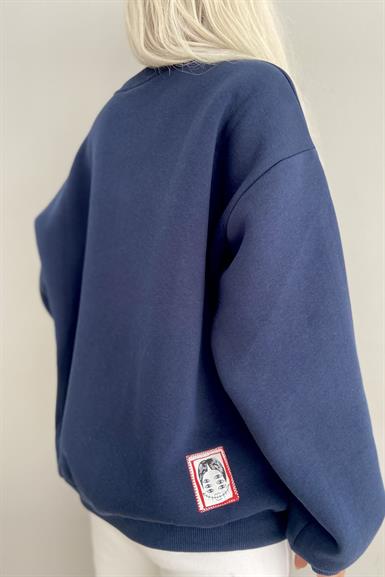 BASKI DETAYLI SWEATSHIRT