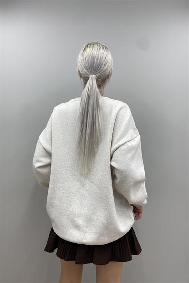 BASKI DETAYLI SWEATSHIRT
