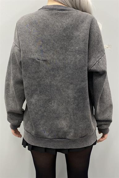 BASKI DETAYLI SWEATSHIRT
