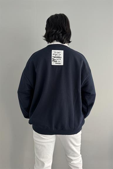 BASKI DETAYLI SWEATSHIRT