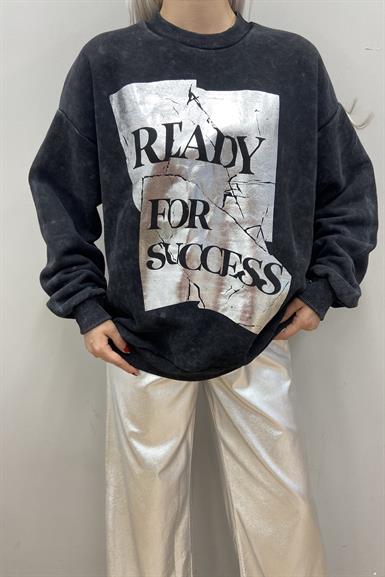 BASKI DETAYLI SWEATSHIRT