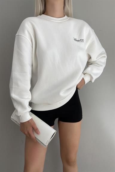 BASKI DETAYLI SWEATSHIRT