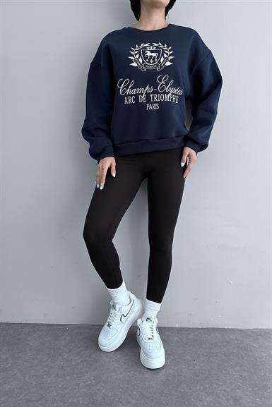 BASKI DETAYLI SWEATSHIRT