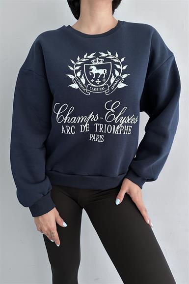 BASKI DETAYLI SWEATSHIRT