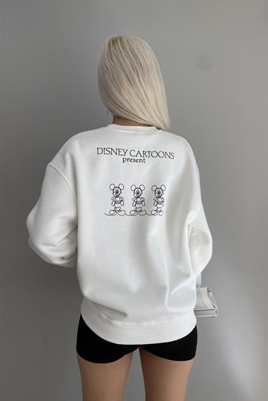 BASKI DETAYLI SWEATSHIRT