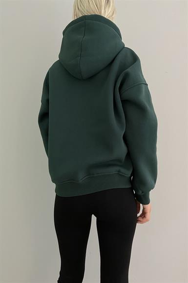 BEVERLY HILS NAKIŞLI KAPŞONLU SWEAT