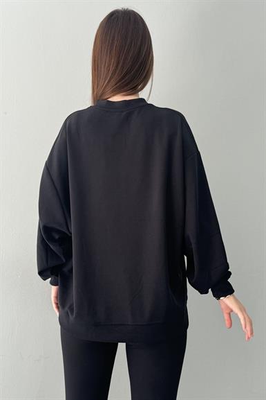 BİSİKLET YAKA MODAL SWEATSHIRT
