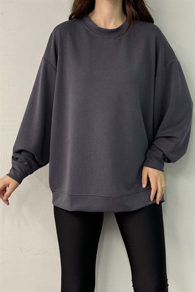 BİSİKLET YAKA MODAL SWEATSHIRT