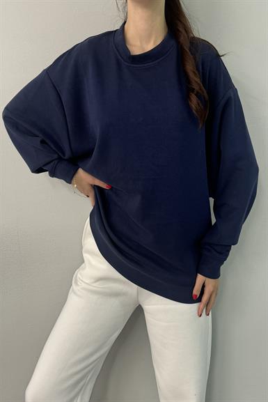 BİSİKLET YAKA MODAL SWEATSHIRT