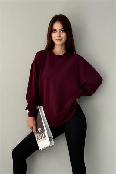 BİSİKLET YAKA MODAL SWEATSHIRT