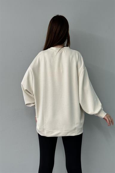 BİSİKLET YAKA MODAL SWEATSHIRT