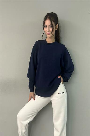 BİSİKLET YAKA MODAL SWEATSHIRT