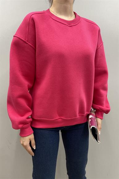 BİSİKLET YAKA OMUZ ROBALI SWEATSHIRT