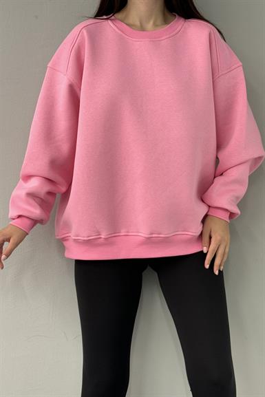BİSİKLET YAKA OMUZ ROBALI SWEATSHIRT