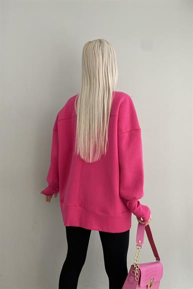 BİSİKLET YAKA OVERSİZE SWEAT
