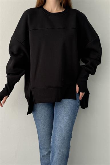 BİSİKLET YAKA OVERSİZE SWEAT