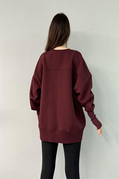 BİSİKLET YAKA OVERSİZE SWEAT