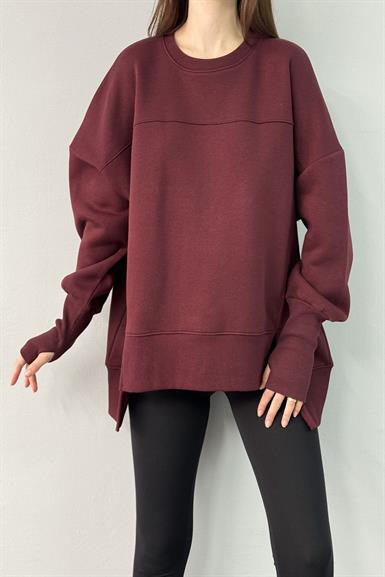 BİSİKLET YAKA OVERSİZE SWEAT