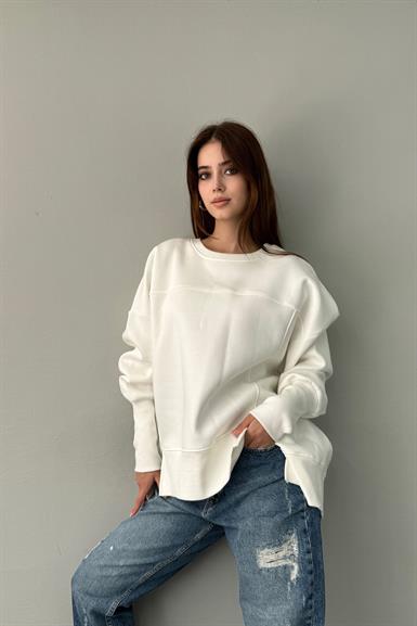 BİSİKLET YAKA OVERSİZE SWEAT