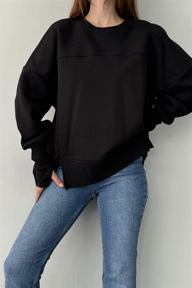 BİSİKLET YAKA OVERSİZE SWEAT