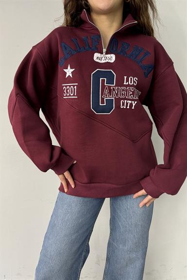 CALIFORNIA NAKIŞLI SWEATSHIRT