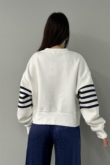ÇİZGİ DETAY SWEATSHIRT