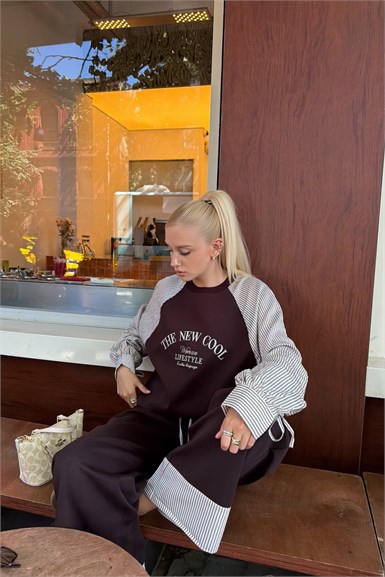 ÇİZGİ DETAYLI SWEATSHIRT