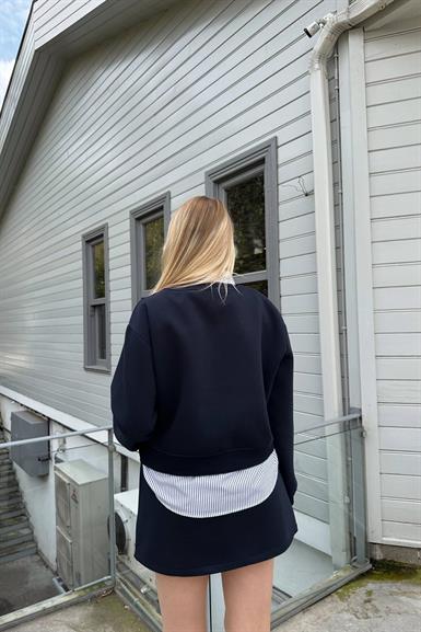 ÇİZGİ DETAYLI SWEATSHIRT