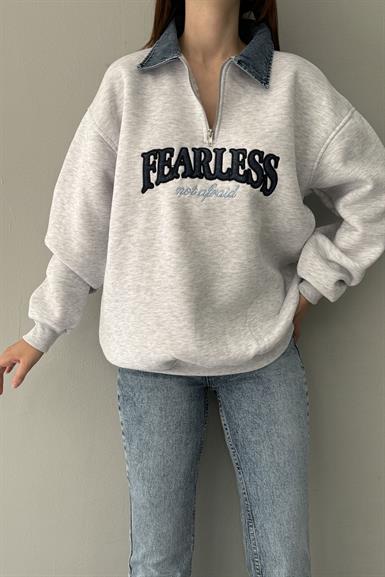 FEARLESS NAKIŞLI SWEATSHIRT