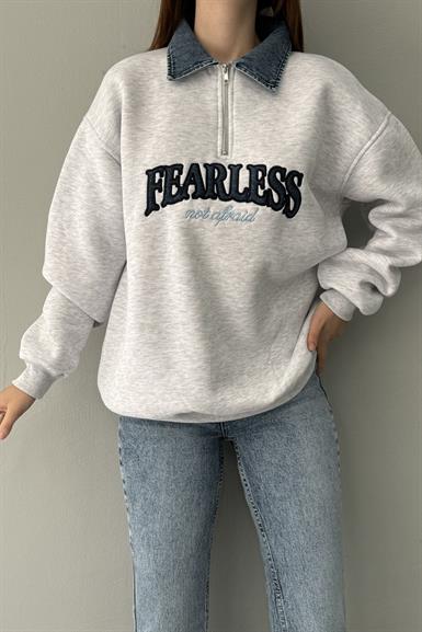 FEARLESS NAKIŞLI SWEATSHIRT