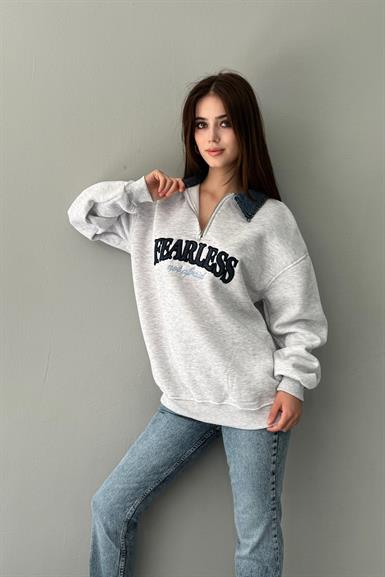 FEARLESS NAKIŞLI SWEATSHIRT