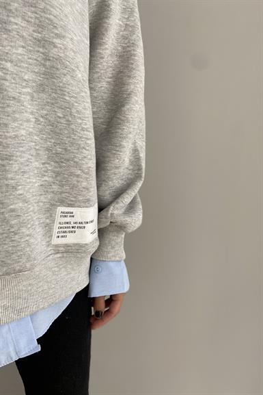 FERMUAR DETAYLI SWEAT