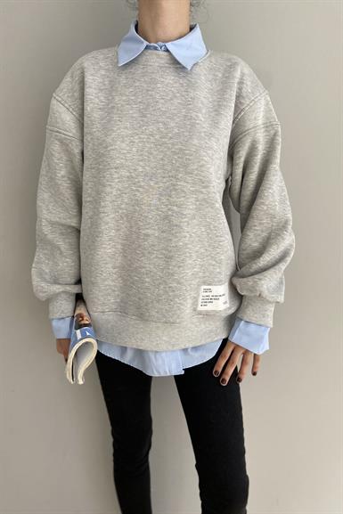 FERMUAR DETAYLI SWEAT
