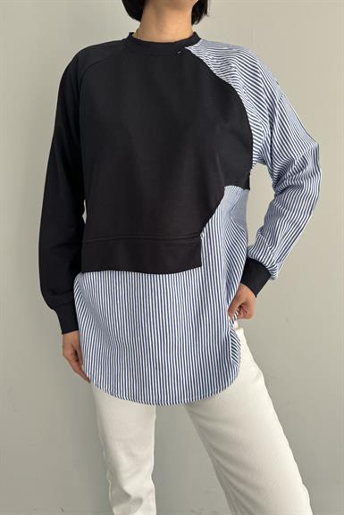 GÖMLEK GARNİLİ SWEATSHIRT