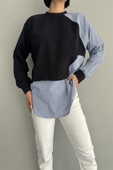 GÖMLEK GARNİLİ SWEATSHIRT